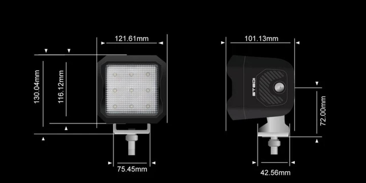 STEDI G9 Black ULTRA FLOOD Work LED